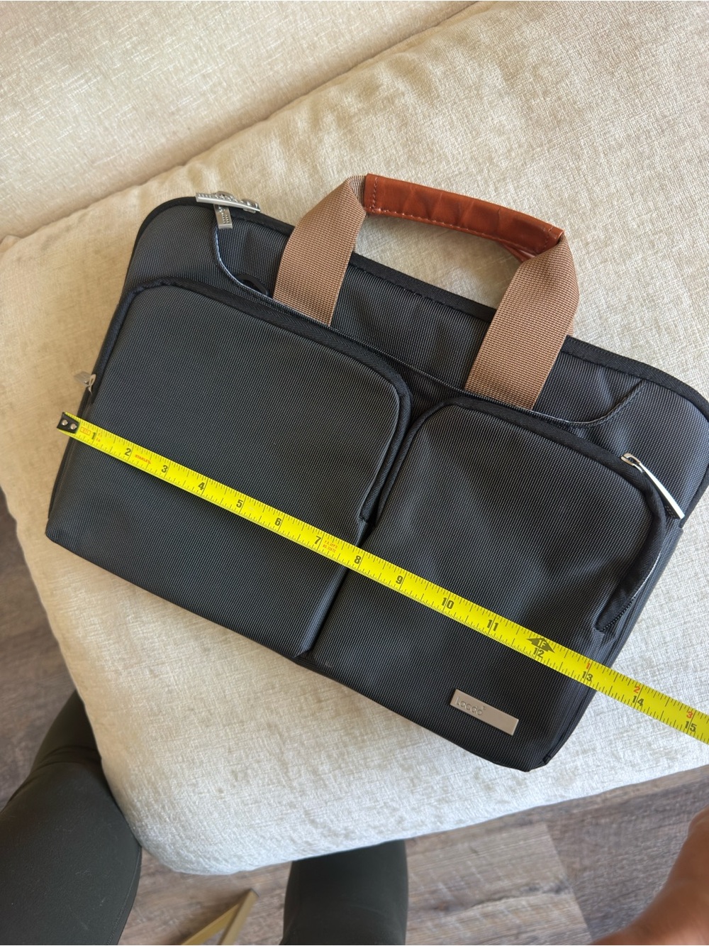 Lacdo Grey Laptop Bag - Picture 4 of 12